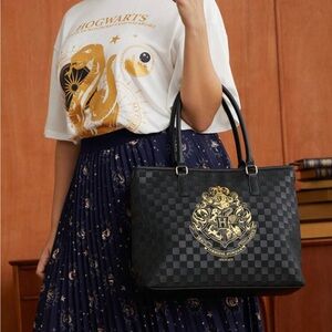 HARRY POTTER X Rebellious Rose Graphic Print Shoulder Tote Bag Pu